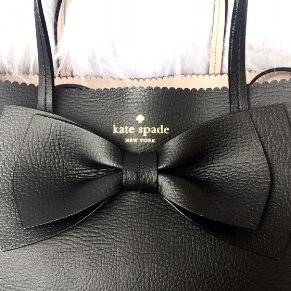 🆕 KATE SPADE 🎀 Bow Vanderbilt Giorgia Black Purse - Picture 3 of 8